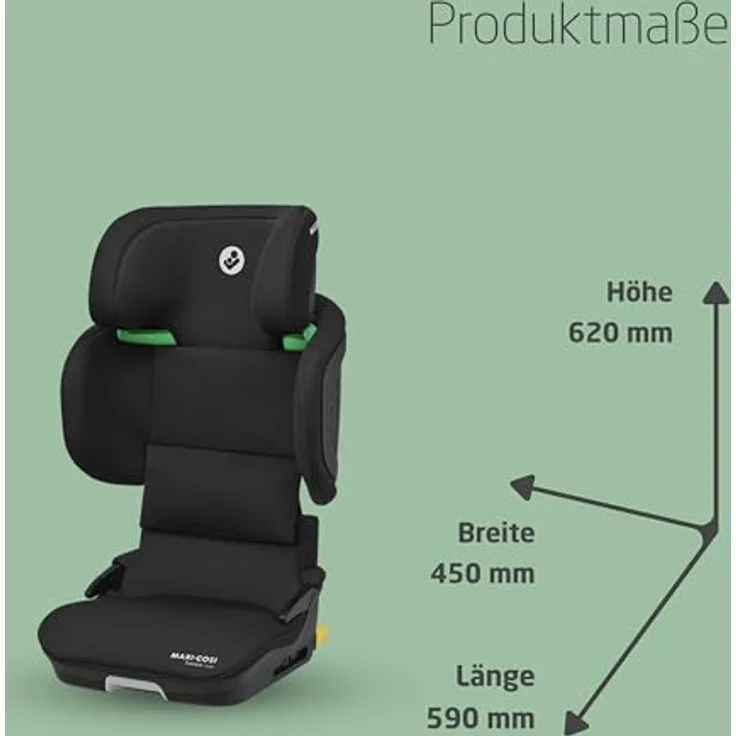 Maxi-Cosi Tanza i-Size, Kindersitz mit G-CELL-Schutz, 10 Kopfstützenpositionen, faltbar, gepolstert, für Kinder 100-150 cm – Bild 8