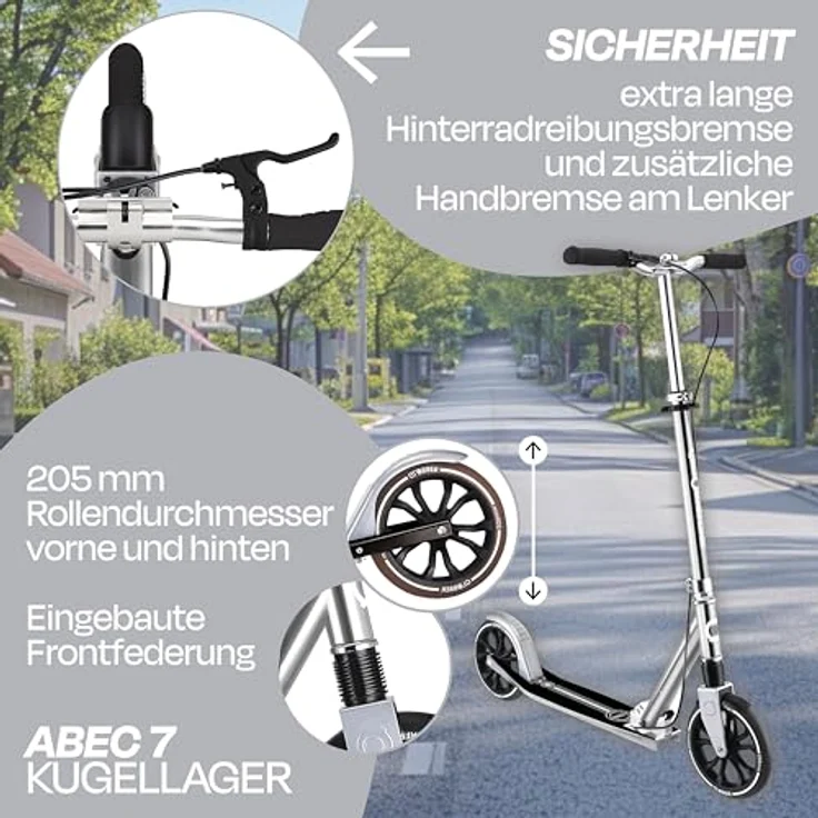 Scooter NL 205 Deluxe silber – Bild 3