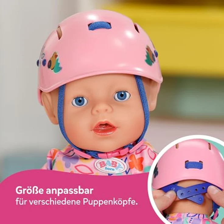 BABY Born Puppenhelm mit bunten Motiven, 43cm Zubehör für realistische Rollenspiele – Bild 4