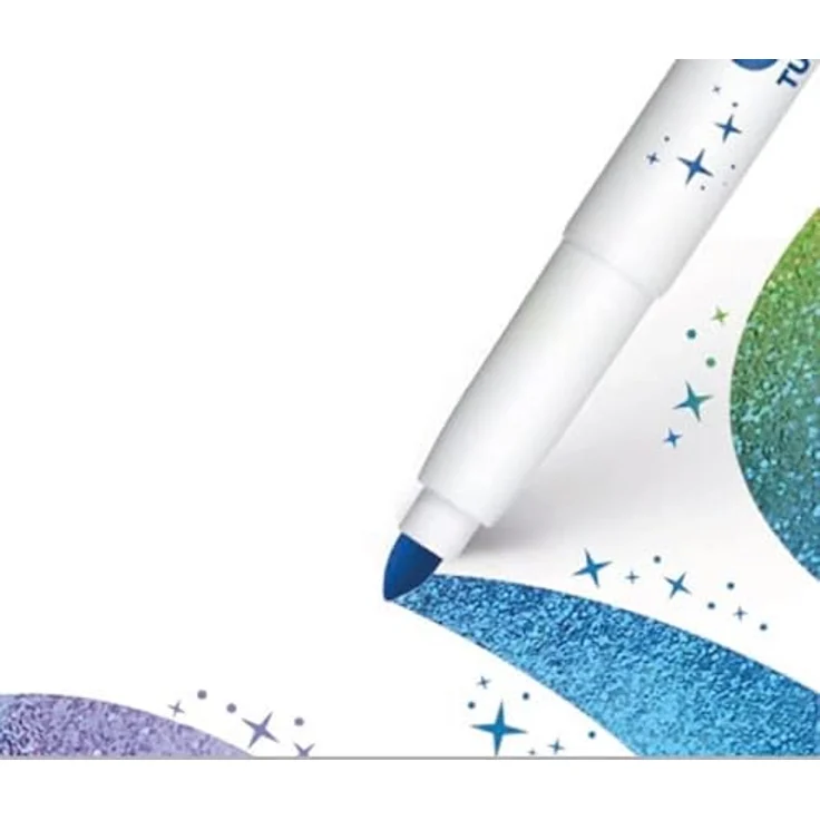 GIOTTO Turbo Glitter Maxi Marker, mit Glitzer, 4 mm Strichstärke, 426600 – Bild 5