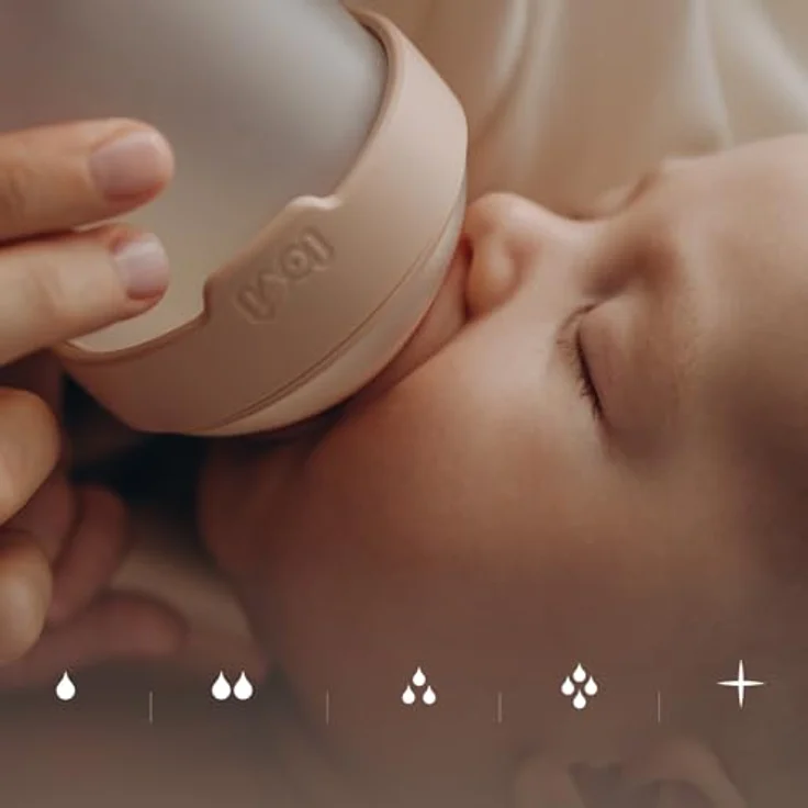 LOVI Stillschnuller Mammafeel 3m+ FREI, 1 Stück, 100% Silikon, BPA-frei, Brustwarzen-Nachahmung, sterilisierbare Hülle, passend für Mini Fütterung, dynamische Spitze, matte Oberfläche – Bild 5