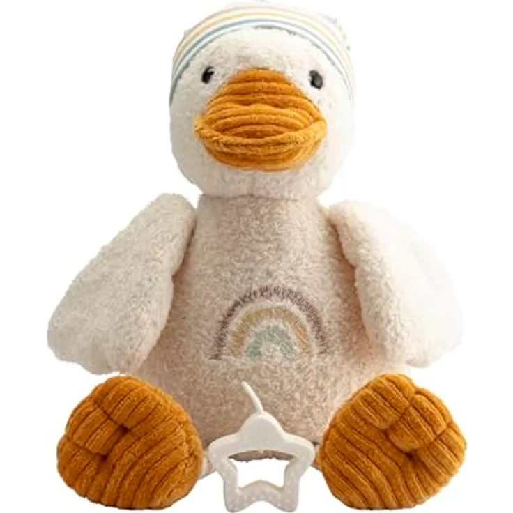 Sterntaler Spieluhr groß Ente Edda Lou, Kuscheltier mit Einschlafhilfe, Melodie Brahms Wiegenlied, unisex