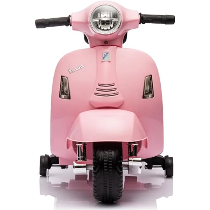 Sun Baby Vespa Elektroroller Elektrofahrzeug Kinderfahrzeug Scooter (Rosa mit Rückenlehne) – Bild 5