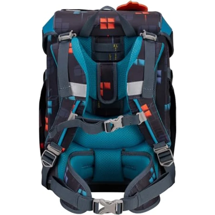 DerDieDas ErgoFlex Tiny Schulranzenset 5-teilig Ninja Fighter, ergonomisch geformt, atmungsaktive Gurte, Maße: 28 x 38 x 22 cm – Bild 3