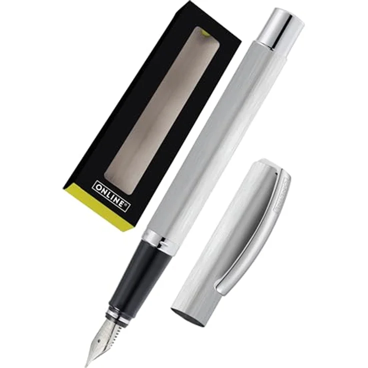 Online Pen Füller Vision Füllhalter aus Aluminium, Iridium-Feder, Geschenkbox – Bild 5