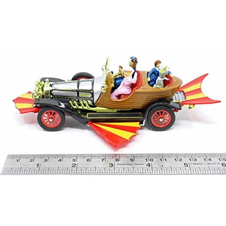 Corgi Chitty Chitty Bang Bang, Modellfahrzeug im Maßstab 1:45 mit beweglichen Flügeln und vier Figuren, 128 mm Länge – Bild 4