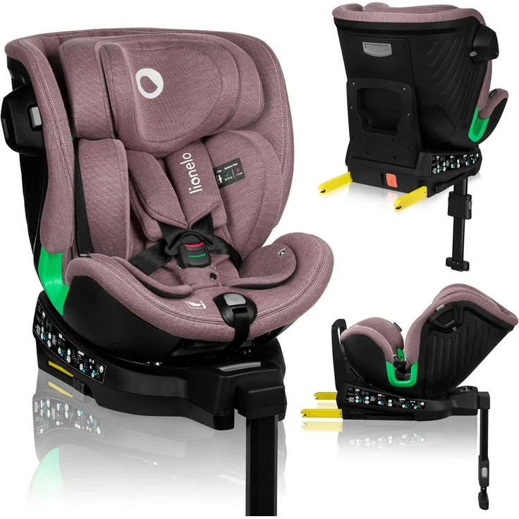 lionelo Autokindersitz HARMONY I-SIZE, ab Geburt bis 12 Jahren, 0,00 kg bis 36,00 kg, (Set), Basis 360°/ISOFIX/i-Size/Gürtelalarm/viele Annehmlichkeiten – Bild 1