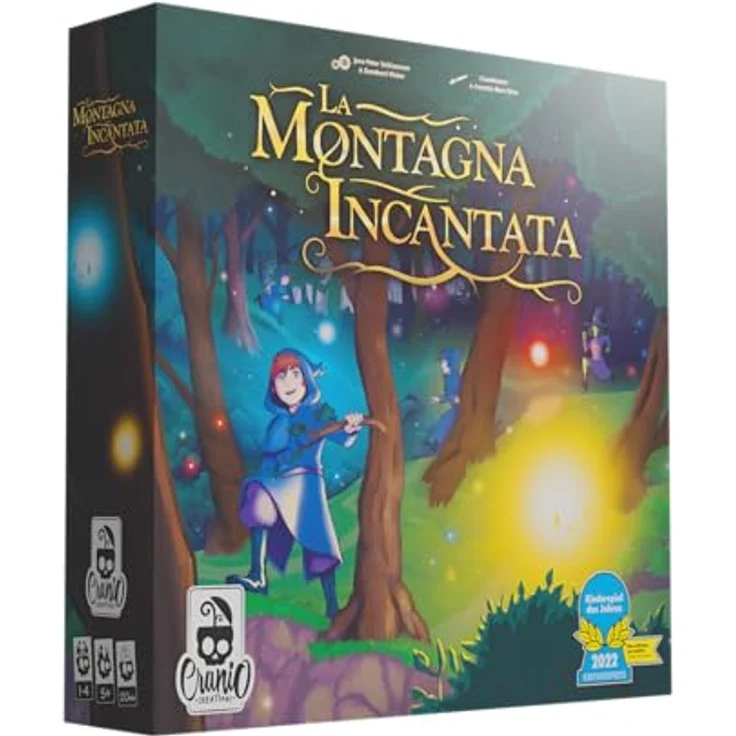 Cranio Creations Der verzauberte Berg, Brettspiel mit Murmelwurf-Mechanik zur Zielerreichung – Bild 1