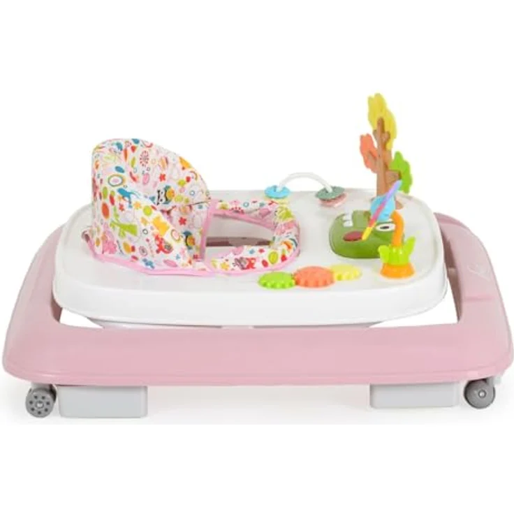 Moni Lauflernhilfe Forest, faltbar mit Spielcenter, 6 Lieder, 3-fach verstellbar, rosa – Bild 4