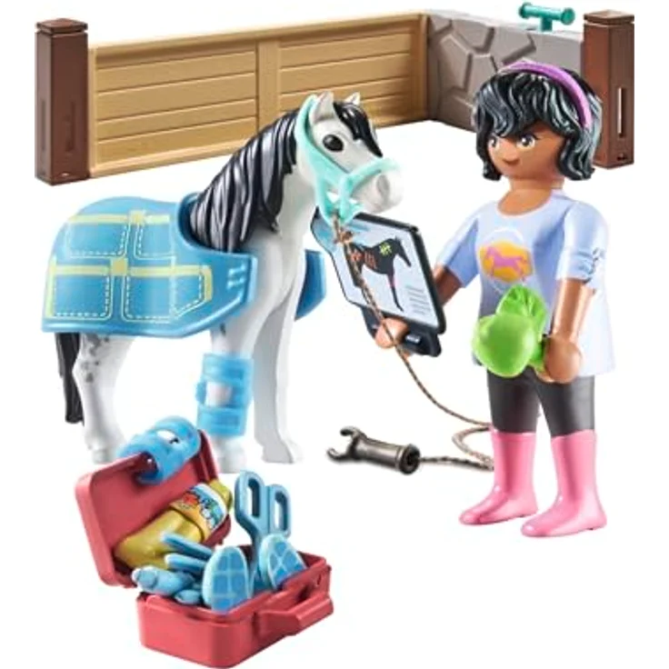 Playmobil® Konstruktions-Spielset Pferde-Therapeutin (71497), Horses of Waterfall, (27 St), Made in Europe – Bild 7