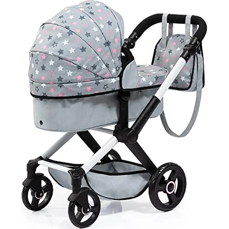 Bayer Design 17007AA Kombi-Puppenwagen Xeo mit Tasche, grau – Bild 3