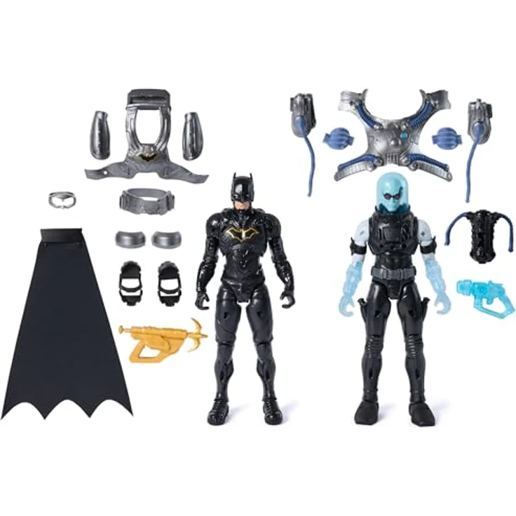 Spin Master DC Comics Batman Adventures Battle Pack, Actionfiguren-Set mit 30 cm Batman und Mr. Freeze, 17 Zubehörteile, Mehrfarbig – Bild 2