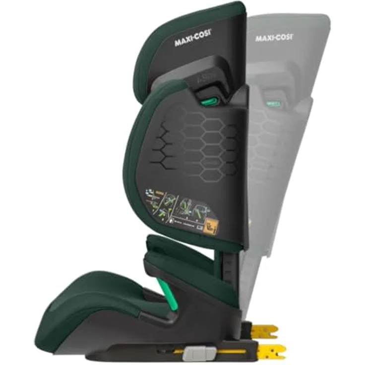 Maxi-Cosi RodiFix R i-Size, Sitzerhöhung mit hohem Rücken, ISOFIX-Kindersitz, G-CELL Seitenaufprallschutz, ClimaFlow, Authentic Green – Bild 2