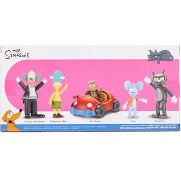 Jakks Pacific Die Simpsons 6 cm Figuren Multipack „Krusty, der Clown“, bewegliche Gliedmaßen, Sammelfiguren für Kinder ab 4 Jahren – Bild 4