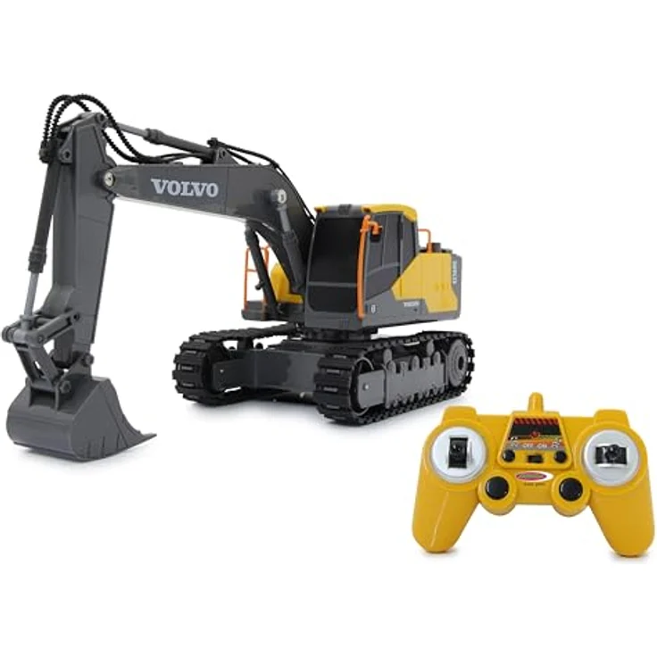 JAMARA Bagger Volvo EC160E 1:26 2,4GHz - 2,4GHz für Mehrspielerbetrieb, Offiziell lizenziert, Raupenantrieb, ferngesteuert – Bild 1