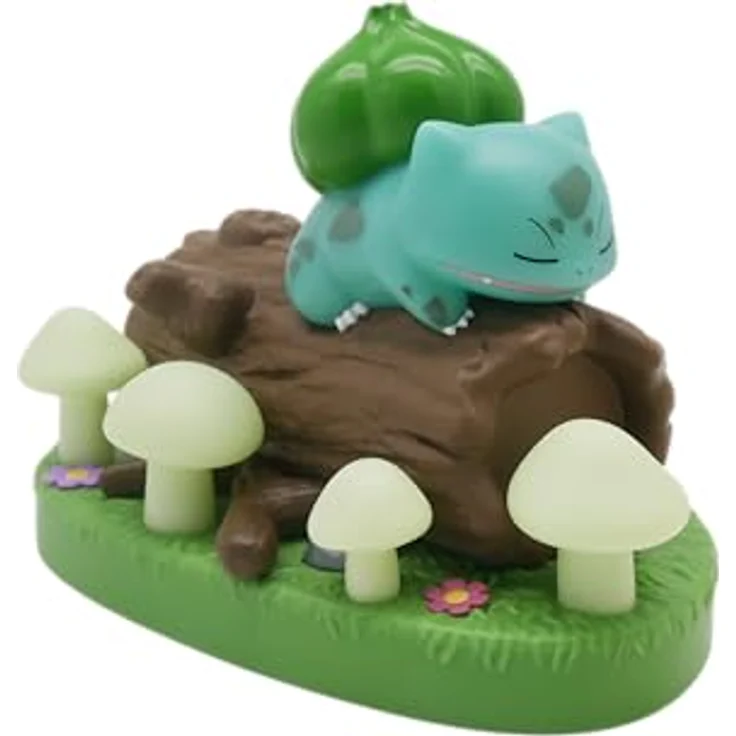 Teknofun Pokemon Bulbasaur LED-Lampe, dekorative Nachttischlampe in schlafender Pose aus langlebigem Kunststoff – Bild 3