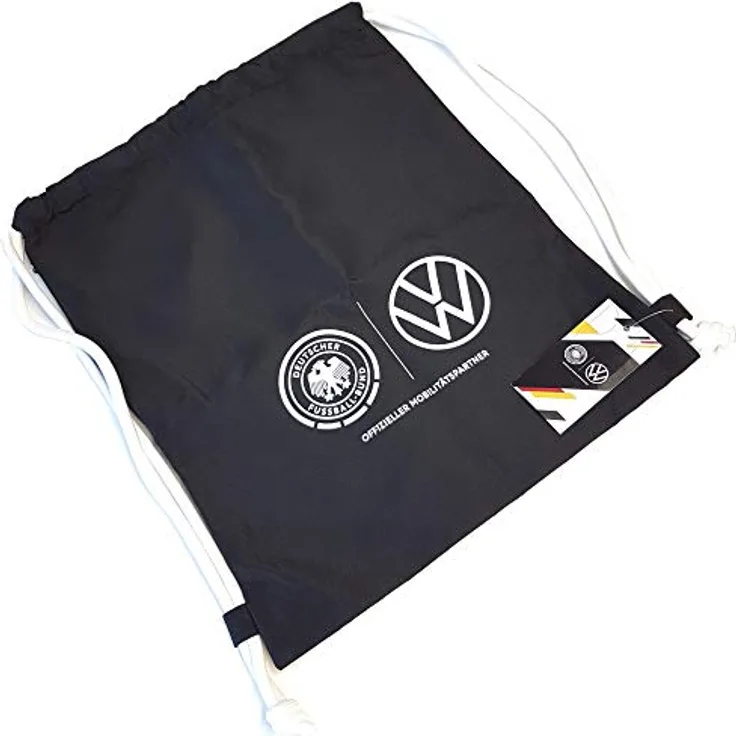 Volkswagen Sportbeutel Tasche Beutel Einkaufstasche Fußball DFB Fanartikel Sportasche Gym Bag