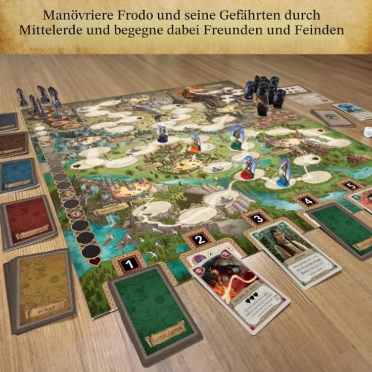 Thames & Kosmos Herr der Ringe: Abenteuer zum Mount Doom | Kooperatives Strategiespiel für 1-4 Spieler, 50 Minuten Spielzeit – Bild 4