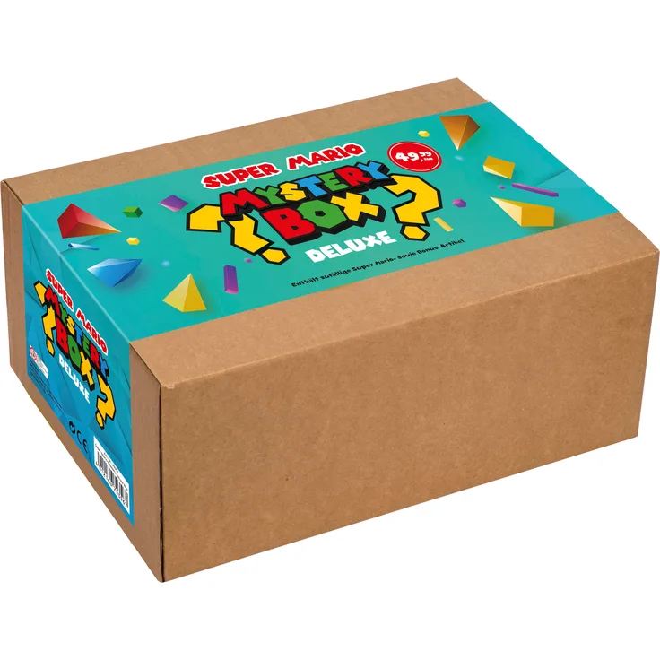 ak tronic Super Mario Mystery Box Deluxe, Sammelartikel mit Figuren und Merchandise für Fans und Gamer
