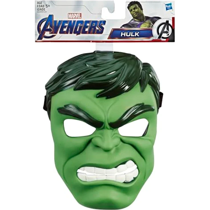 Hasbro Marvel Avengers Hulk Rollenspielmaske, Kostümzubehör für Kinder ab 5 Jahren, anpassbares Band, inspiriert vom Marvel Cinematic Universe – Bild 2