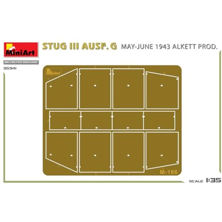 Other 1:35 StuG III Ausf. G Mai-Juni 1943 Alk, Modellfahrzeug mit beweglichen Luken und Photoätzteilen, 5 Varianten darstellbar – Bild 6