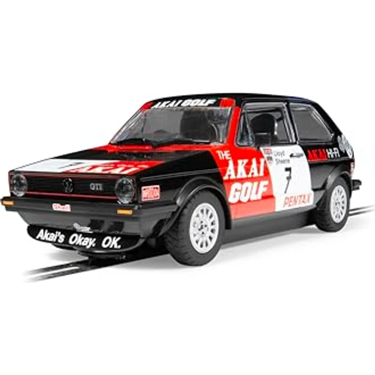 Scalextric C4520 Volkswagen Golf GTI, Slotcar 1:32 mit funktionierenden Lichtern, kompatibel mit ARC AIR/ARC ONE – Bild 1