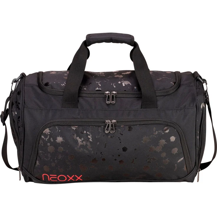 neoxx Sporttasche Move, Splash Black, nachhaltig aus recyceltem Material, mit Schuhfach und 25 Liter Volumen – Bild 1