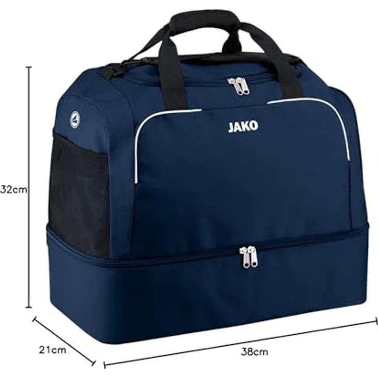 Jako 2050 Sporttasche Classico, Sporttasche mit Bodenfach für Kinder, 38-60 cm, Polyester 600 D – Bild 6