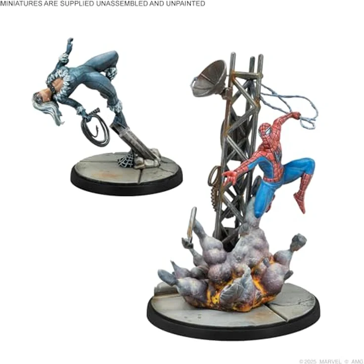Atomic Mass Games Marvel Crisis Protocol Web Swinging Heroes Affiliation Pack, 4 Miniaturen inklusive Spider-Man, Agent Venom, Black Cat und Spider-Woman – Bild 3