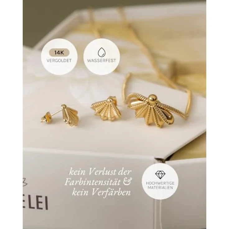 Purelei Schmuck Adventskalender 2026, Gold – 14K vergoldet, für Erwachsene, 4 Module – Bild 5