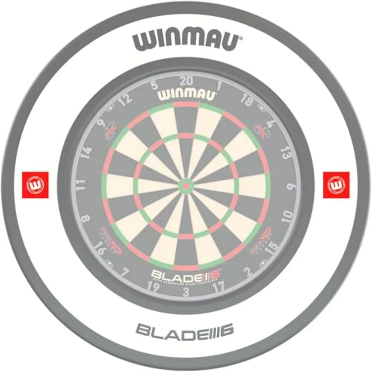 Winmau Catchring Pro-Line 1.0, Auffangring für Dartspiele, weiß, Durchmesser ca. 68 cm, kompatibel mit allen Winmau Sisal-Dartboards – Bild 7