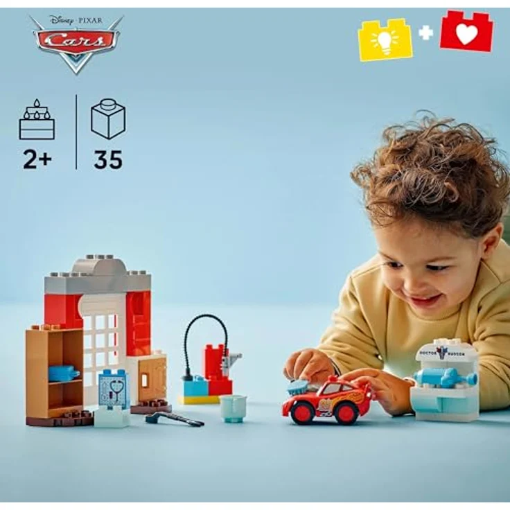 LEGO DUPLO Disney™ 10456 McQueens Besuch in Docs Werkstatt, Spielset mit 35 Teilen, mehrfarbig – Bild 3