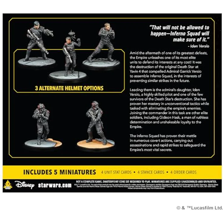 Atomic Mass Games AMGD1026 - Star Wars: Shatterpoint - Today the Rebellion Dies Squad Pack - Erweiterung für 2 Spieler, mit Iden Versio und Inferno-Trupp Eliteeinheiten, für Altersgruppe 14+ – Bild 2
