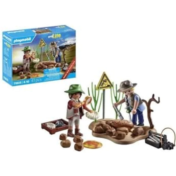 PLAYMOBIL 71805 Forscher und paläontologische Fundstätte mit Fossilien, Mein Leben, Dinos, 41 Teile, Ab 4 Jahren – Bild 5