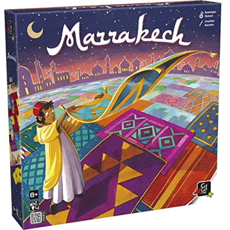 No Name Marrakesch, Brettspiel für 2-4 Spieler, strategisches Gebietskontrollspiel mit Würfelmechanik