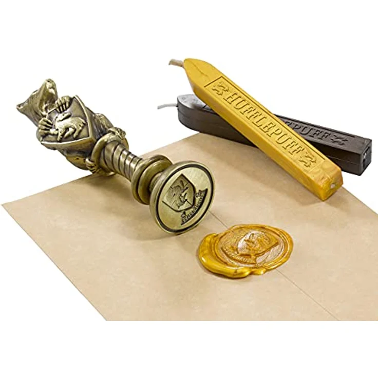 The Noble Collection Stempel Siegel Hufflepuff, Metall, 10 cm, Harry Potter – Bild 2