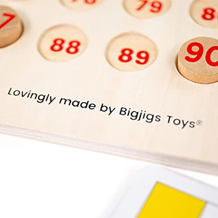 Bigjigs Toys Traditionelles Bingo, Klassisches Brettspiel für Familie und Freunde, aus Holz – Bild 3