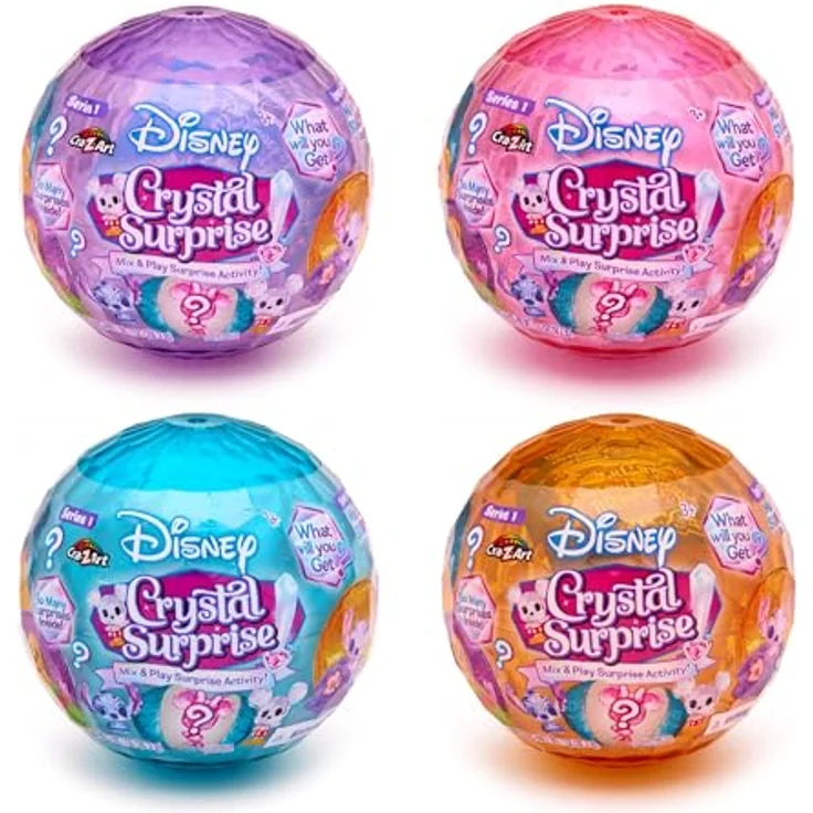 Cra-z-art Disney Crystal Reveal Balls Series 2.5, Sammelfiguren mit glänzender Kristalloptik, zufällige Disney-Figuren und Zubehör für Kinder ab 5 Jahren – Bild 2