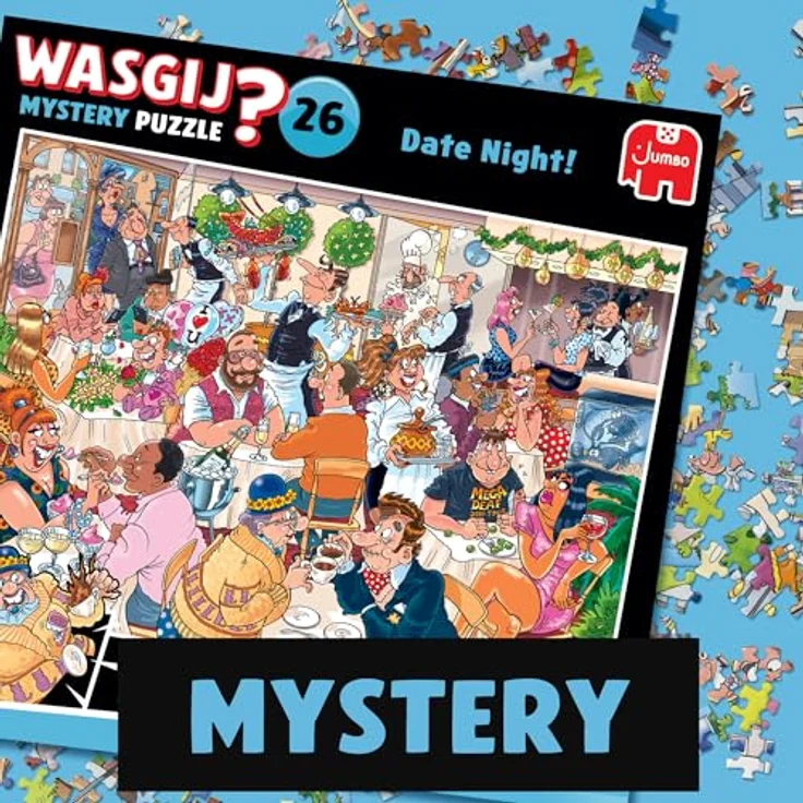 Jumbo Wasgij Mystery 26 – Valentinstag – Datum Nacht – Puzzle für Erwachsene mit 1000 Teilen aus 100% recyceltem Karton – Bild 3