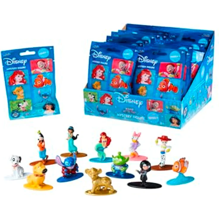 Jada Disney Blind Pack Nanofigs, Sammelfigur mit 12 verschiedenen Disney Figuren, 4 cm, sortiert – Bild 1