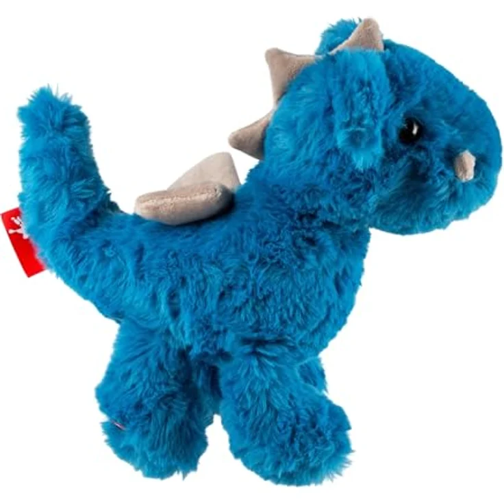 sigikid Kuscheldrache Flauscherie, blauer Plüschdrache mit weichem Material, 32 cm, waschbar bei 30°C – Bild 3