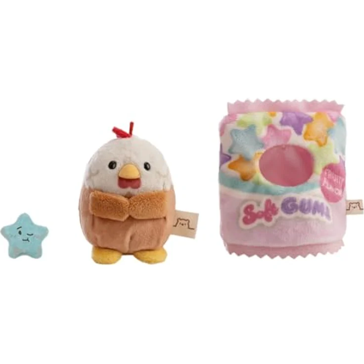 NICI Set Kuscheltier Hahn Keko 8cm, inklusive Stern & Softgummitten Kostüm, 3-in-1 Plüschset – Bild 4