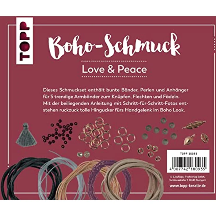 Boho-Schmuckset Love & Peace – Bild 3
