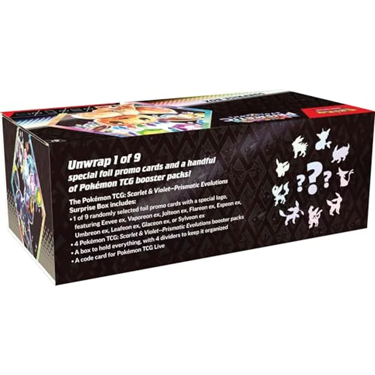 The Pokemon Company POKÉMON 10096 Scarlet & Violet 8.5 Prismatc Evolution Surprise Box mit vier Prismatic Evolutions Boosterpacks – Bild 4