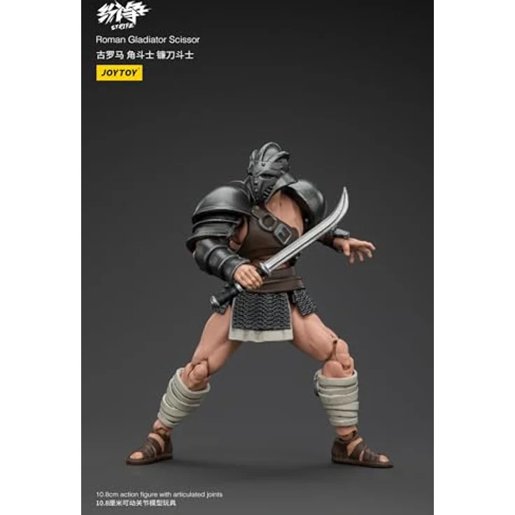 JOYTOY Strife Rome Gladiator Sickle Fighter Actionfigur, 10,8 cm, detailgetreue und realistische Ausführung im Maßstab 1:18 – Bild 5