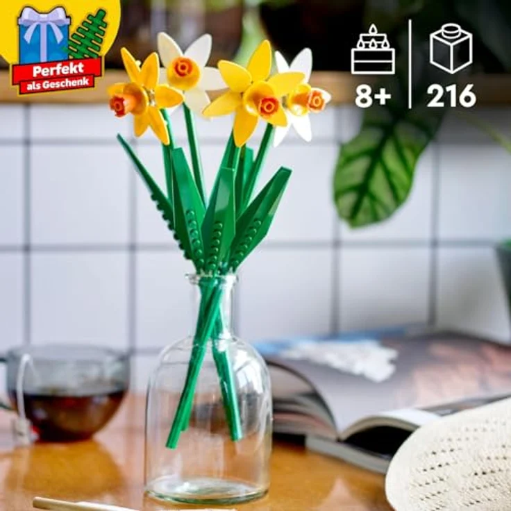 LEGO Creator 40747 Narzissen Set mit künstlichen Blumen, Kinderzimmer-Deko – Bild 2