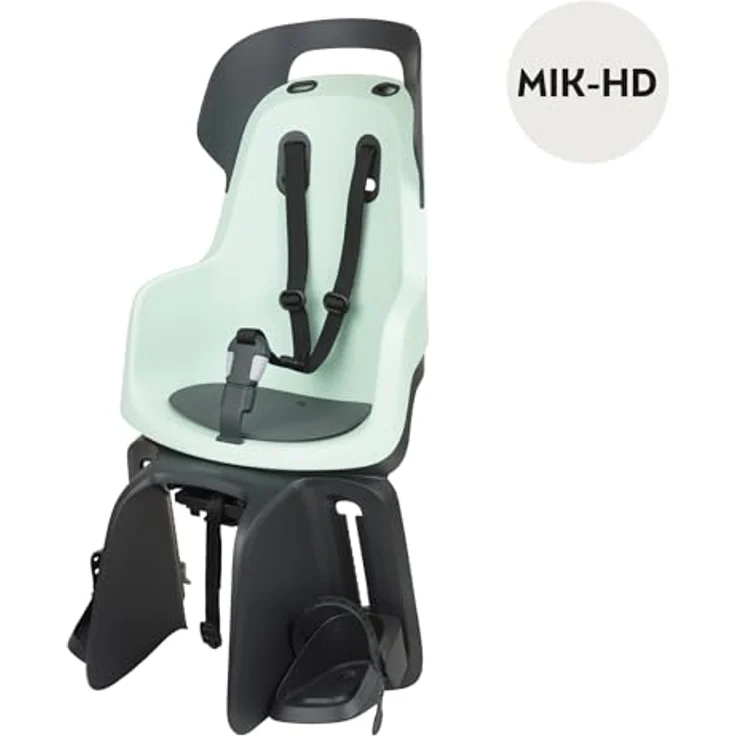 Bobike 8012300013 - Fahrradkinderrückbank GO Maxi mit MIK-HD Gepäckträgerhalterung für 26“-29“ Laufräder, Marshmallow Minze – Bild 5