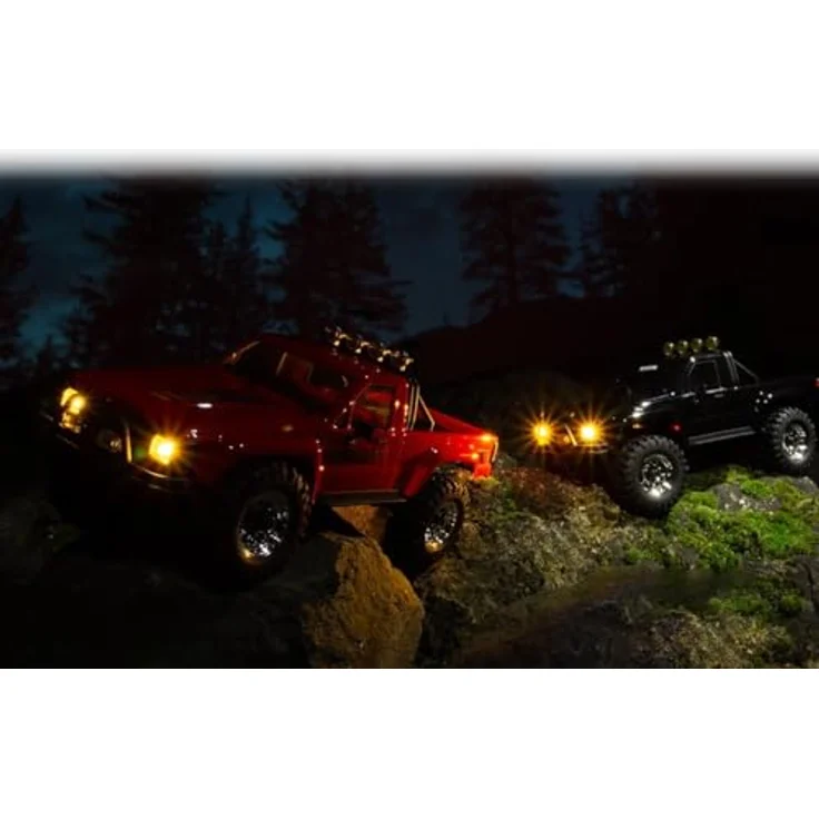 HPI Venture18 Flux 1985 Toyota Hilux SR5, RTR Crawler mit bürstenlosem Motor, 2-Gang-Getriebe und LED-Beleuchtung, rot – Bild 6