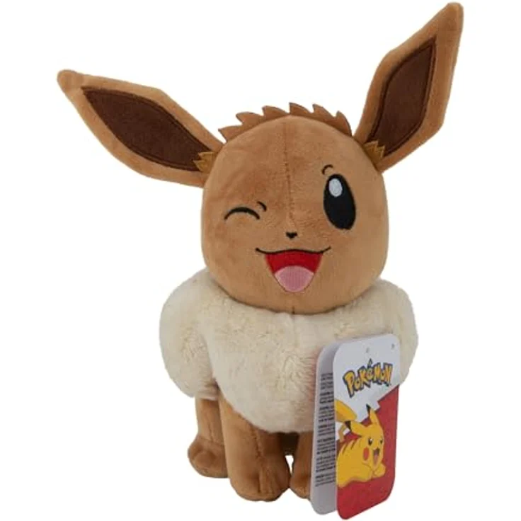 Bandai Pokémon Evoli (Eevee) Plüschtier 20 cm, sehr weich, offizielles Spielzeug für Kinder ab 2 Jahren – Bild 5