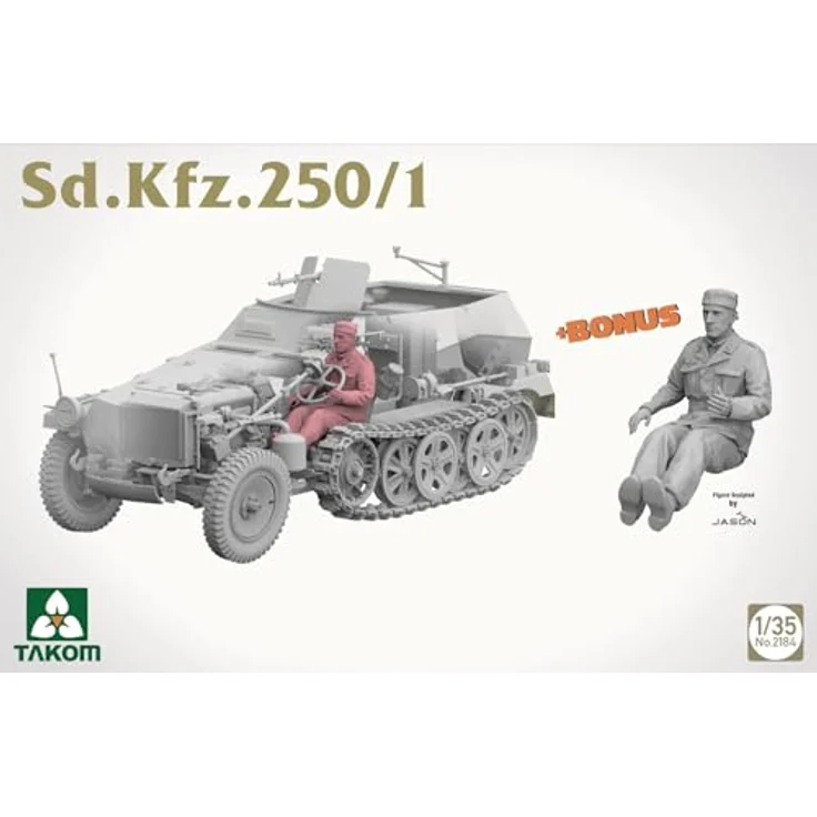 Takom Sd.Kfz.250/1, Modellfahrzeug mit detaillierter Bauweise und historischem Design – Bild 8